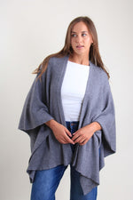 Carica l'immagine nel visualizzatore di Gallery, Mantella maglia a coste