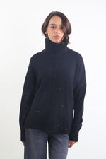 Load image into Gallery viewer, Maglione con collo alto a coste