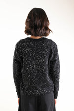 Carica l'immagine nel visualizzatore di Gallery, Cardigan in maglia con paillettes