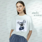 Load image into Gallery viewer, T-shirt donna con bulldog francese