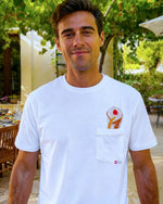 Load image into Gallery viewer, T-shirt con taschino "simboli della Sicilia"