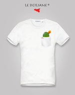 Load image into Gallery viewer, T-shirt con taschino "simboli della Sicilia"