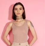 Load image into Gallery viewer, Canotta bordo lavorato