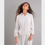 Carica l'immagine nel visualizzatore di Gallery, Camicia con maniche arricciate