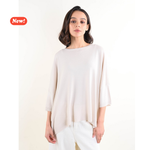 Carica l'immagine nel visualizzatore di Gallery, Maglia oversize con scollo a girocollo
