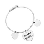 Carica l'immagine nel visualizzatore di Gallery, Bracciale rigido "No matter where.."