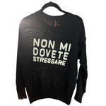 Carica l'immagine nel visualizzatore di Gallery, Maglioncino con scritta "Non mi dovete stressare"