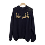 Carica l'immagine nel visualizzatore di Gallery, Maglione tinta unita "No vabbè"