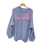 Carica l'immagine nel visualizzatore di Gallery, Maglione tinta unita "No vabbè"