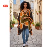 Carica l'immagine nel visualizzatore di Gallery, Poncho dipinto a mano