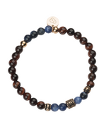 Carica l'immagine nel visualizzatore di Gallery, Bracciale in pietre dure e acciaio