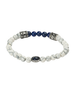 Carica l'immagine nel visualizzatore di Gallery, Bracciale in pietre dure e acciaio