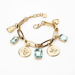 Carica l'immagine nel visualizzatore di Gallery, Bracciale catena charms