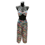 Carica l'immagine nel visualizzatore di Gallery, Pantalone + pochette, fantasia "Murales" collezioni Acquadicocco.