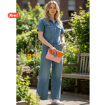 Carica l'immagine nel visualizzatore di Gallery, Borsa Saddle in pelle liscia
