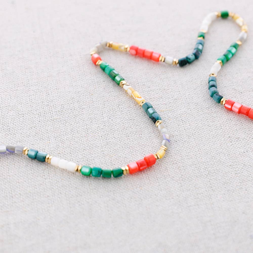 Collana con perline Nacar
