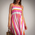 Load image into Gallery viewer, Abito con tasche stripes
