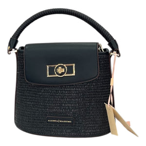 Borsa a mano tessuto intrecciato