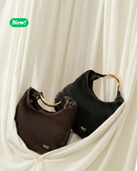 Load image into Gallery viewer, Borsa tracolla texture manico in metallo
