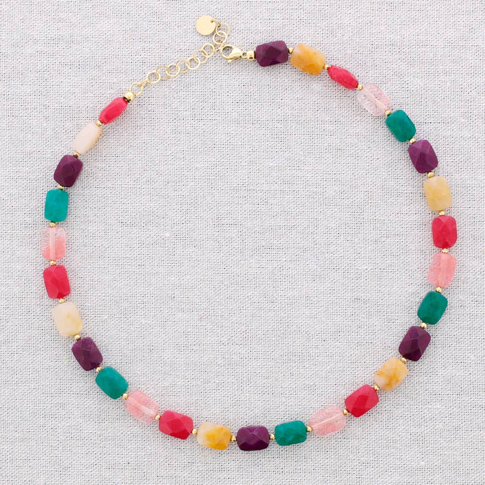 Collana in acciaio Stone