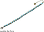 Carica l'immagine nel visualizzatore di Gallery, Bracciale in acciaio con perline
