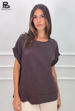 Load image into Gallery viewer, Maglia maniche con risvoltino
