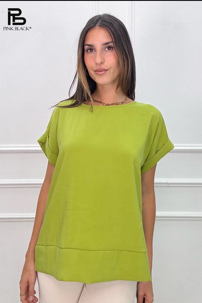 Maglia maniche con risvoltino