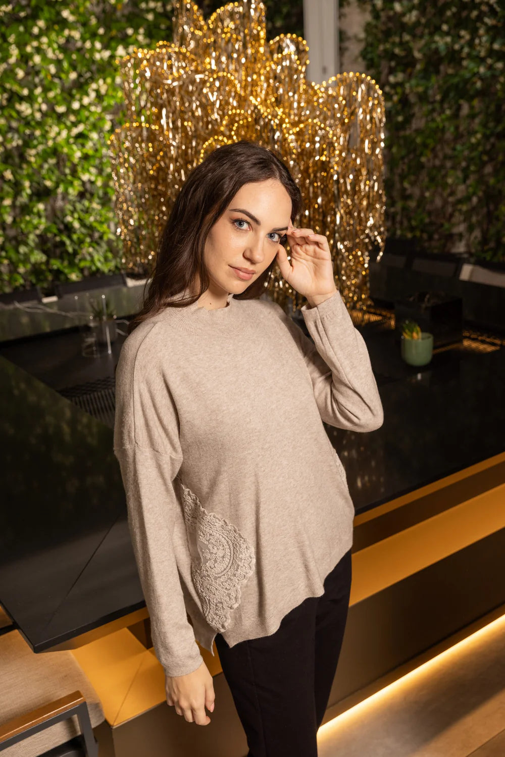 Blusa cratere Trellis
