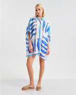 Load image into Gallery viewer, Camicia a 3/4 fantasia pesci
