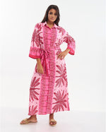 Load image into Gallery viewer, Camicia lunga con cintura
