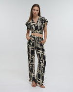 Load image into Gallery viewer, Pantaloni palazzo fantasia

