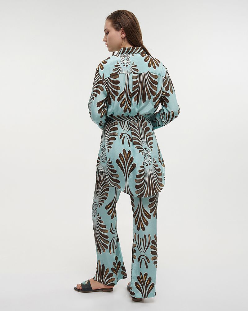 Camicia lunga con cintura