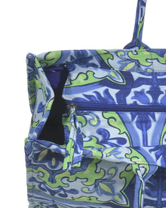Borsa in tessuto stile maioliche