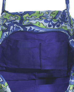 Borsa in tessuto stile maioliche
