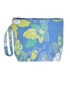 Borsa in tessuto a fiori