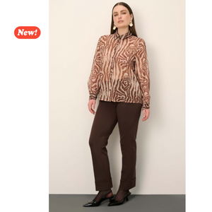 Pantaloni con risvolto