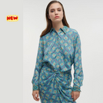 Load image into Gallery viewer, Camicia con cravatta stampata
