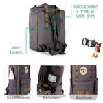 Load image into Gallery viewer, Zaino « Greetings from the world » Travel to me! Grigio

