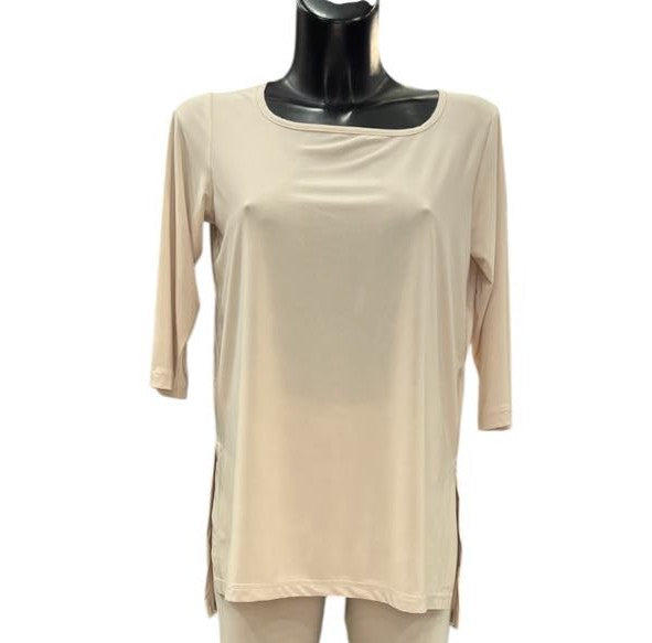 Blusa a tinta unita