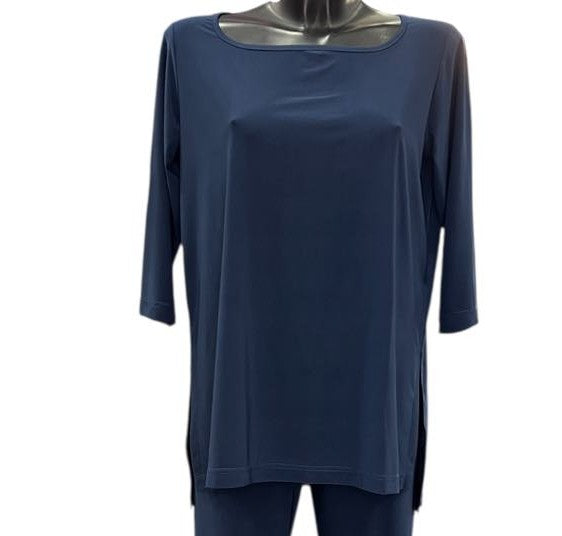 Blusa a tinta unita