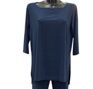 Blusa a tinta unita
