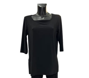 Blusa a tinta unita