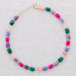 Collana in acciaio Stone