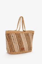Load image into Gallery viewer, Borsa a cesto in rafia
