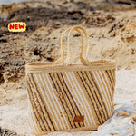 Load image into Gallery viewer, Borsa a cesto in rafia
