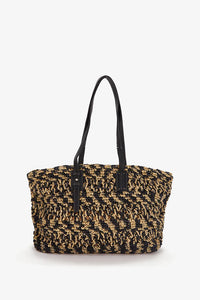 Borsa a cestino in rafia