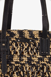 Borsa a cestino in rafia