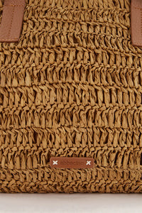 Borsa a tracolla  in rafia