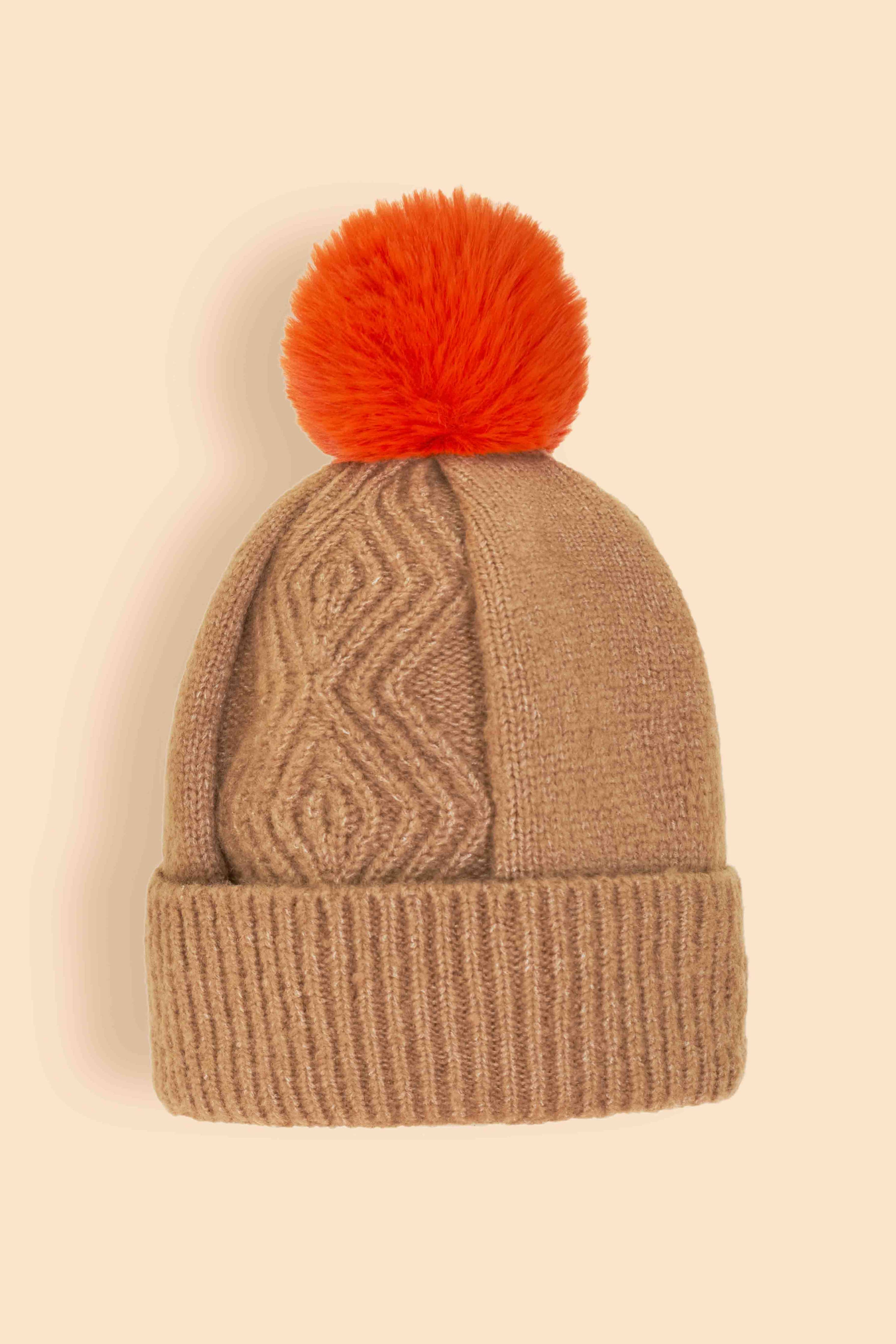 Cappello Ingrid Bobble - Cappuccino