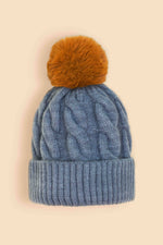 Load image into Gallery viewer, Cappello Svana Bobble - Denim
